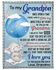 TO THE MOON AND BACK - GRANDMA TO GRANDSON Small Fleece Blanket - 30" x 40" front