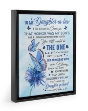 YOU'RE ALSO MY DAUGHTER-IN-HEART - LOVELY GIFT FOR DAUGHTER-IN-LAW Floating Framed Canvas Prints Black tile