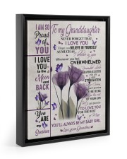 BELIEVE IN YOURSELF - GIFT FOR GRANDDAUGHTER 11x14 Black Floating Framed Canvas Prints thumbnail
