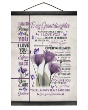 BELIEVE IN YOURSELF - GIFT FOR GRANDDAUGHTER 12x16 Black Hanging Canvas thumbnail