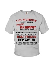 SHE IS MY BEST FRIEND - AMAZING GIFT FOR GRANDSON Youth T-Shirt front