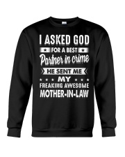 I ASKED GOD - PERFECT GIFT FOR SON-IN-LAW Crewneck Sweatshirt tile