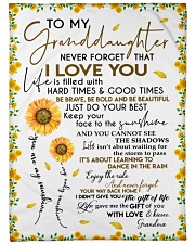 The Gift Of Life - Best Gift For Granddaughter Large Fleece Blanket - 60" x 80" front