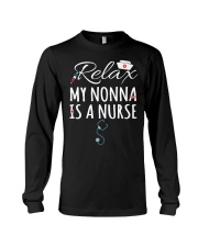 RELAX MY NONNA IS A NURSE - GIFT FOR GRANDKIDS Long Sleeve Tee tile