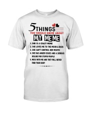 5 THINGS YOU SHOULD KNOW ABOUT MY MEME Premium Fit Mens Tee tile