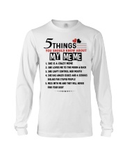 5 THINGS YOU SHOULD KNOW ABOUT MY MEME Long Sleeve Tee tile