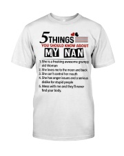 5 THINGS ABOUT MY NAN - BEST GIFT FOR GRANDKIDS Premium Fit Mens Tee tile