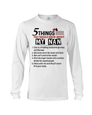 5 THINGS ABOUT MY NAN - BEST GIFT FOR GRANDKIDS Long Sleeve Tee tile