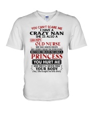 YOU CAN'T SCARE ME - PERFECT GIFT FOR NAN V-Neck T-Shirt tile