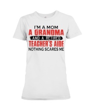 RETIRED - TEACHE'S AIDE TO GRANDMA Premium Fit Ladies Tee tile