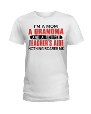 RETIRED - TEACHE'S AIDE TO GRANDMA Ladies T-Shirt tile