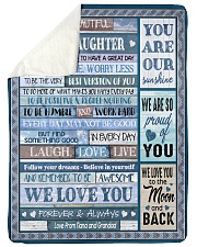 WE LOVE YOU - BEST GIFT FOR GRANDDAUGHTER Sherpa Fleece Blanket tile