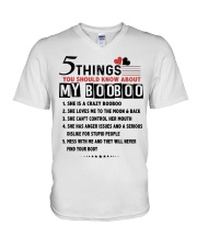 5 THINGS ABOUT MY BOOBOO V-Neck T-Shirt tile