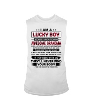I Am A Lucky Boy - Best Gift For Grandson Sleeveless Tee tile