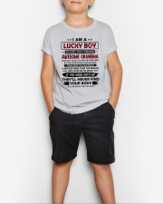 I Am A Lucky Boy - Best Gift For Grandson Youth T-Shirt lifestyle-youth-tshirt-front-1