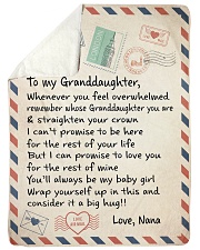 STRAIGHTEN YOUR CROWN - GIFT FOR GRANDDAUGHTER Sherpa Fleece Blanket tile