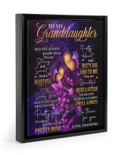 I WILL ALWAYS BE THERE - GRANDMA TO GRANDDAUGHTER Floating Framed Canvas Prints Black tile