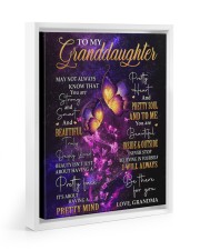I WILL ALWAYS BE THERE - GRANDMA TO GRANDDAUGHTER Floating Framed Canvas Prints White tile