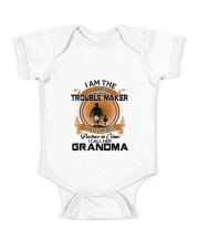 I Am The Luckiest - Best Gift For Grandson From Grandma Baby Onesie front