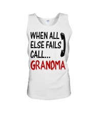 WHEN ALL ELSE FAILS CALL GRANDMA Unisex Tank tile