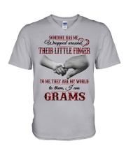 THEY ARE MY WORLD - PERFECT GIFT FOR GRAMS V-Neck T-Shirt tile