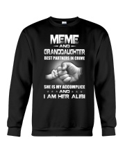 MEME AND GRANDDAUGHTER - BEST PARTNERS IN CRIME Crewneck Sweatshirt tile