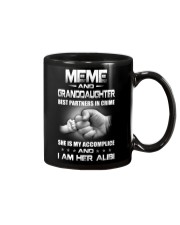 MEME AND GRANDDAUGHTER - BEST PARTNERS IN CRIME Mug tile