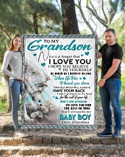 Believe In Yourself - Amazing Gift For Grandson Quilt 50"x60" - Throw aos-quilt-50x60-lifestyle-front-04