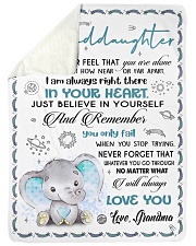 BELIEVE IN YOURSELF - BEST GIFT FOR GRANDDAUGHTER Sherpa Fleece Blanket tile