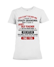 YOU CAN'T SCARE ME - GREAT GIFT FOR GRANDCHILD Premium Fit Ladies Tee tile