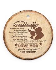 ENJOY THE RIDE - SPECIAL GIFT FOR GRANDDAUGHTER Circle ornament - single (porcelain) front