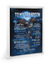 YOU WILL NEVER LOSE - BEST GIFT FOR GRANDSON Floating Framed Canvas Prints White tile