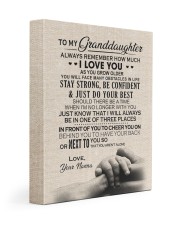 JUST DO YOUR BEST - GREAT GIFT FOR GRANDDAUGHTER 11x14 Gallery Wrapped Canvas Prints front
