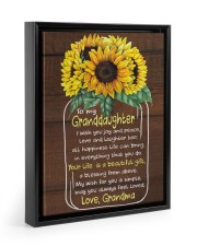 JOY AND PEACE - GRANDMA AND GRANDMA Floating Framed Canvas Prints Black tile
