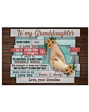 The Strength To Chase Your Dreams - Amazing Gift For Granddaughter Horizontal Poster tile