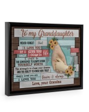 The Strength To Chase Your Dreams - Amazing Gift For Granddaughter Floating Framed Canvas Prints Black tile