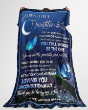 Thank You For Loving My Son - Amazing Gift For Daughter-in-law Large Fleece Blanket - 60" x 80" aos-coral-fleece-blanket-60x80-lifestyle-front-10