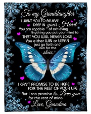 DEEP IN YOUR HEART - GRANDMA TO GRANDDAUGHTER Small Fleece Blanket - 30" x 40" front