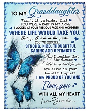 I LOVE YOU - BEST GIFT FOR GRANDDAUGHTER Small Fleece Blanket - 30" x 40" front
