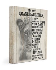 I AM THE STORM - YAYA TO GRANDDAUGHTER 11x14 Gallery Wrapped Canvas Prints front