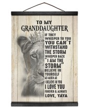 I AM THE STORM - YAYA TO GRANDDAUGHTER Hanging Canvas tile