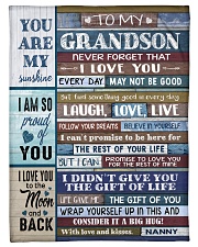FOLLOW YOUR DREAMS - NANNY TO GRANDSON Small Fleece Blanket - 30" x 40" front