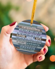 FOLLOW YOUR DREAMS - GIFT FOR GRANDDAUGHTER Circle ornament - single (porcelain) aos-circle-ornament-single-porcelain-lifestyles-09