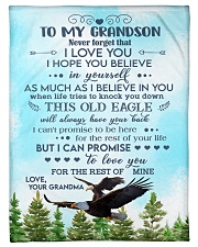 BELIEVE IN YOURSELF - BEST GIFT FOR GRANDSON Small Fleece Blanket - 30" x 40" front