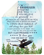 BELIEVE IN YOURSELF - BEST GIFT FOR GRANDSON Sherpa Fleece Blanket tile