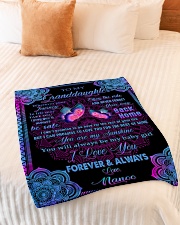 YOU ARE MY SUNSHINE - NANOO TO GRANDDAUGHTER Small Fleece Blanket - 30" x 40" aos-coral-fleece-blanket-30x40-lifestyle-front-01