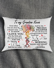SPECIAL GIFT FROM GRANDMA TO GRANDSON KEVIN Rectangular Pillowcase aos-pillow-rectangle-front-lifestyle-1