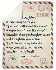 STRAIGHTEN YOUR CROWN - GRANDMA TO GRANDDAUGHTER Sherpa Fleece Blanket tile