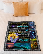 I LOVE YOU - BEST GIFT FOR GRANDDAUGHTER Small Fleece Blanket - 30" x 40" aos-coral-fleece-blanket-30x40-lifestyle-front-04