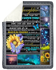 I LOVE YOU - BEST GIFT FOR GRANDDAUGHTER Sherpa Fleece Blanket tile